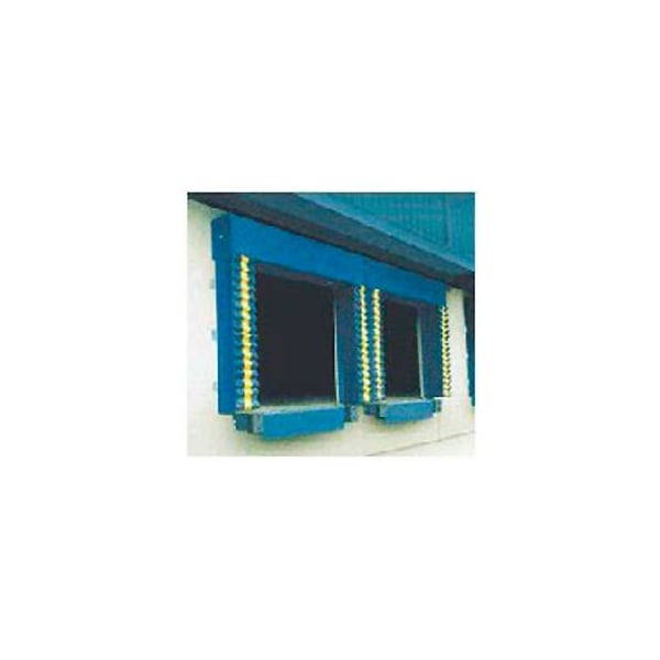 Chalfant Sewing Fabricators, Inc. Chalfant Blue Dock Door Seal Model 130 Heavy Duty 40 Ounce 8'W x 10'H with HD Wear Pleats 131P8X10PBLUE - main